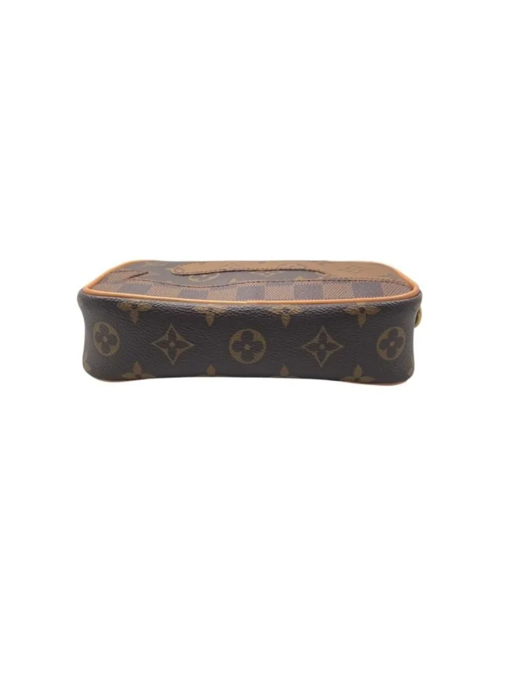 Louis Vuitton Belt Bag Trocadero Wearable Wallet Monogram Damier Leather Brown